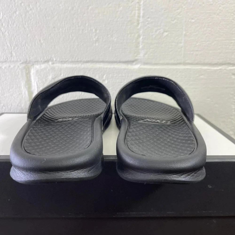 Nike Black Benassi JDI 343880-001 Black Slides Sandals Slip‎ On Men's 7 US/6 UK